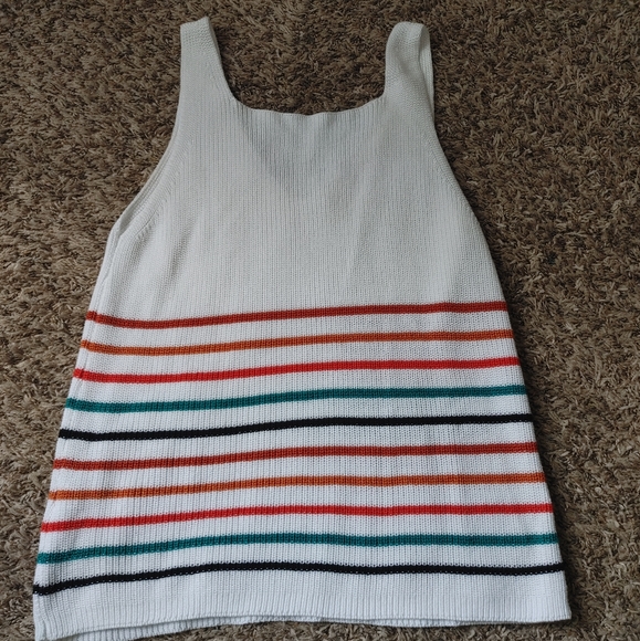 Striped Sweater Tank - Picture 2 of 2